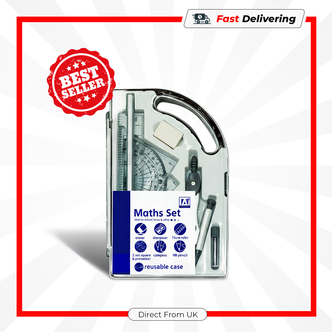 I G Design Stat Maths Set Geometry Measuring Tools School Student Kit