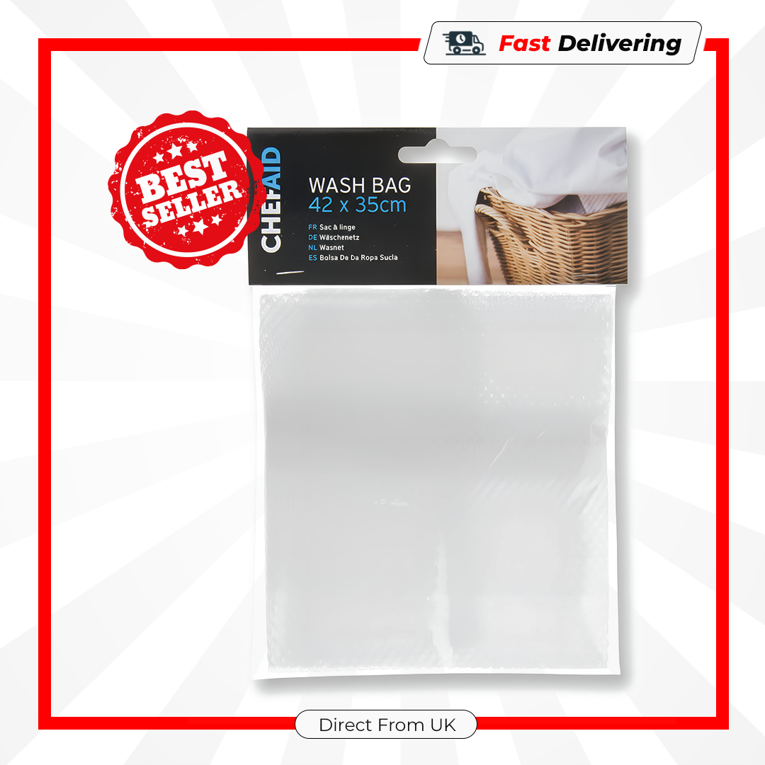 Chef Aid Large Wash Bag Zipped Laundry Travel Toiletry Organizer 25.5x30.5cm