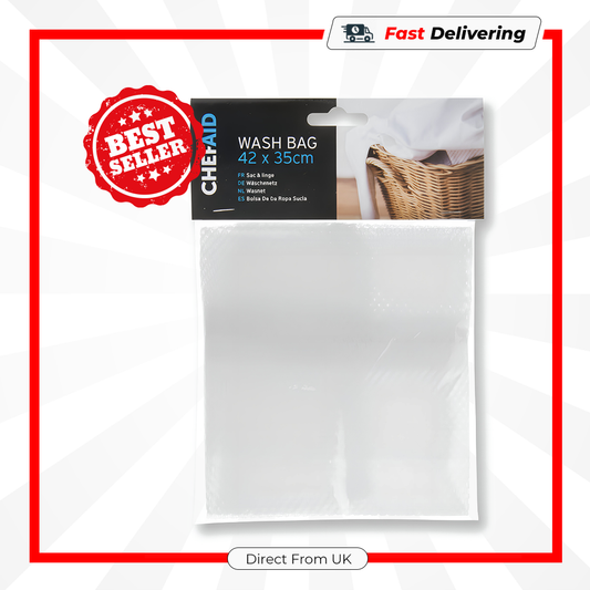 Chef Aid Large Wash Bag Zipped Laundry Travel Toiletry Organizer 25.5x30.5cm