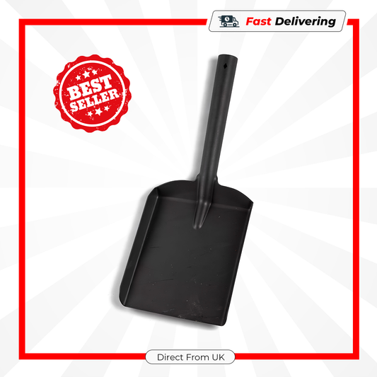 Hearth & Home 6" Black Metal Shovel Coal Ash Scoop Fireplace Stove Tool