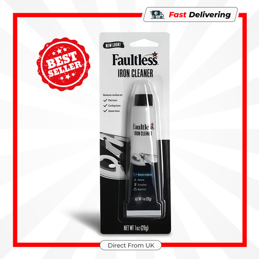 Faultless Hot Iron Cleaner 28g Remove Residue Scorch Marks Easy Cleaning