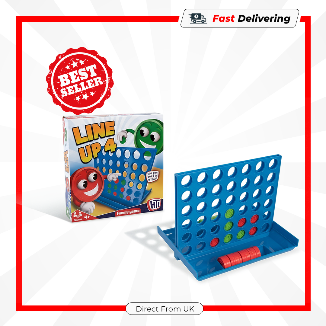 Traditional Line Up 4 Connect Game Family Board Kids Travel Toy Fun Gift
