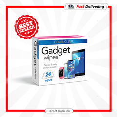 Compuclean Gadget Wipes 24 Pack Screen Cleaner Wipes for Phones Tablets Laptops