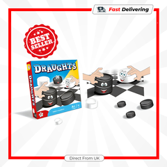 Anker Classic Draughts Checkers Board Game Family Fun Strategy Play Set