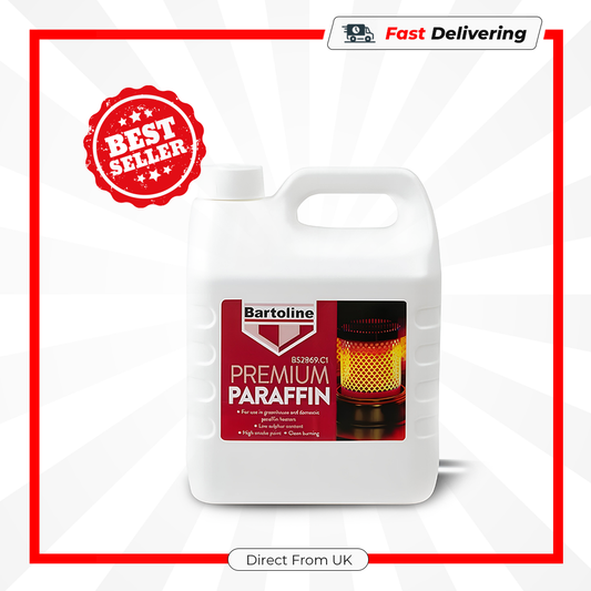 Bartoline Paraffin Fuel 4L Clean Burning Heater & Greenhouse Paraffin Oil