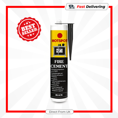 Hotspot Fire Cement Black 310ml High Temperature Stove Fireplace Sealant