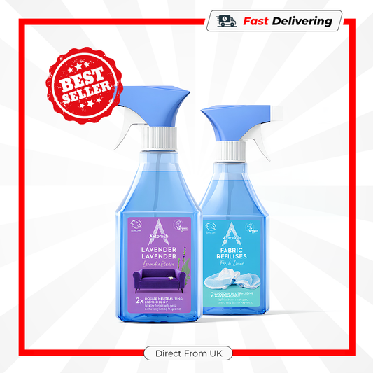 Astonish Fabric Refresher 550ml Fresh Linen Spray Odour Neutraliser Home