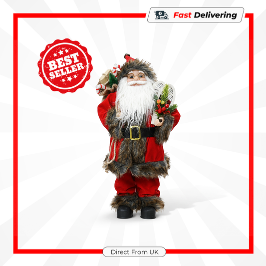 Kaemingk Red Christmas Santa 30cm 45cm 60cm Holiday Decor Figurine