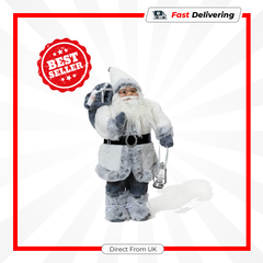 Kaemingk White Santa 30cm 45cm 60cm Christmas Figurine Holiday Decor
