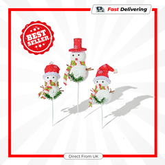 Premier Assorted Snowman Picks 21cm Christmas Tree Decorations Festive Decor