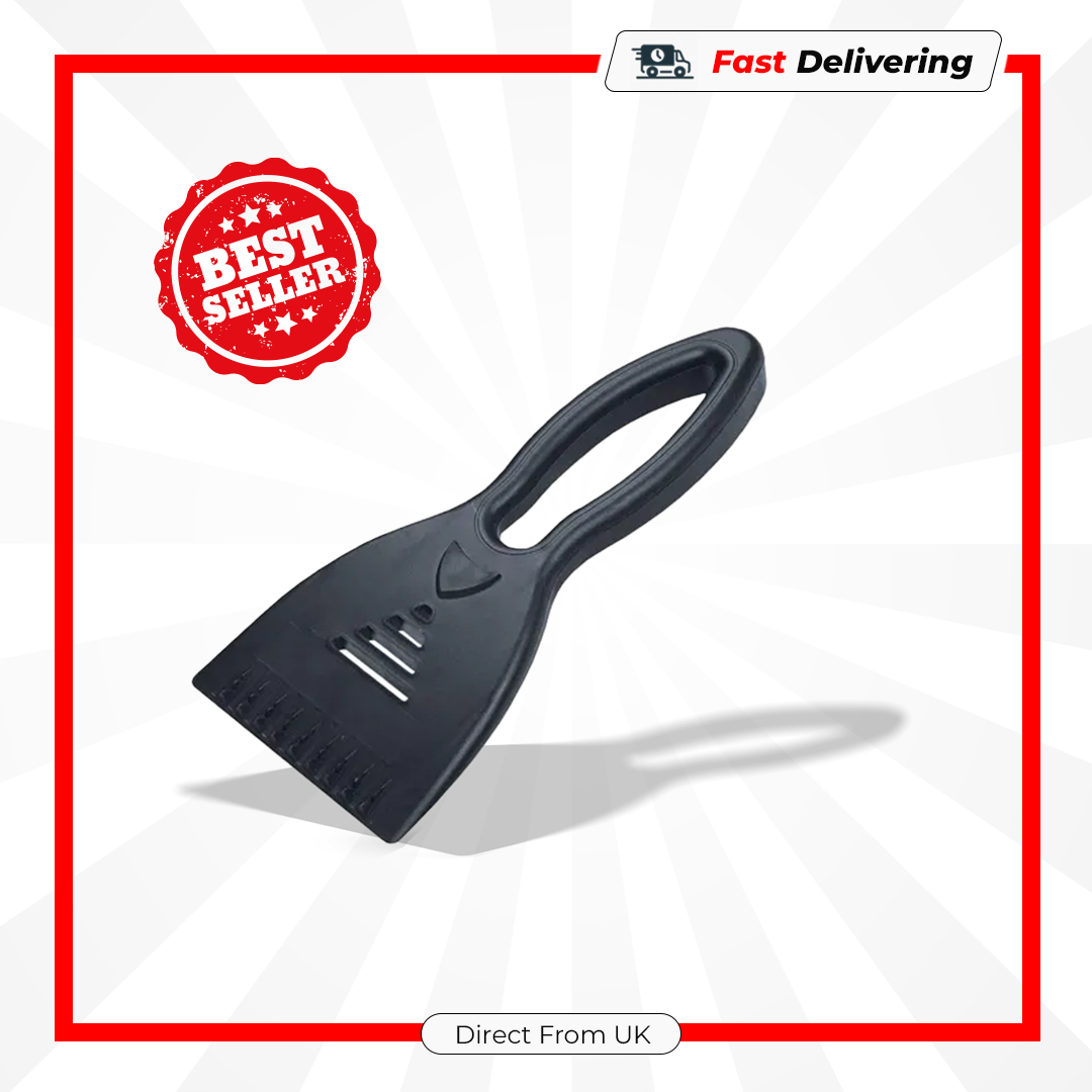 CarPlan Ice Scraper Compact Durable Snow Frost Remover Easy Grip for Car Window