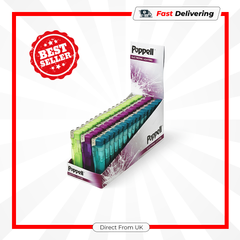 Poppell Electronic Refillable Lighters 25 Pack Reusable Flame Home Outdoor