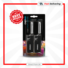 Chef Aid Coloured Refillable Lighters Small Pack of 2 Candles BBQ Kitchen