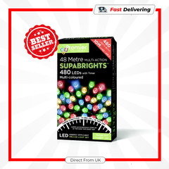 Premier 480 LED Multi Action Supabrights With Timer Multi/Green Cable
