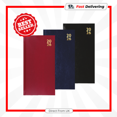2026 Diary A4 A5 A6 Slim Day to Page Week to View Full Year Planner Hardback