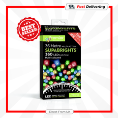 Premier 360 LED Multi Action Supabrights Christmas Lights Timer Indoor Outdoor