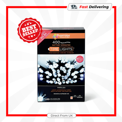 Premier 400 LED Multi Action Battery Operated Christmas Lights Multi/Green All Use