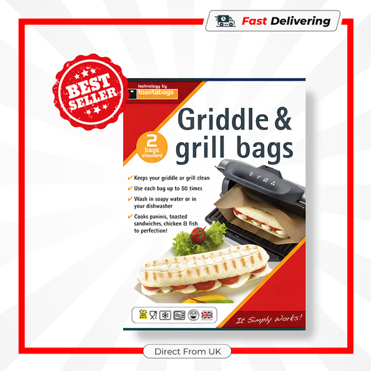 Toastabags Non-Stick Griddle & Grill Bags 2 Pack BBQ Cooking Oven Bags