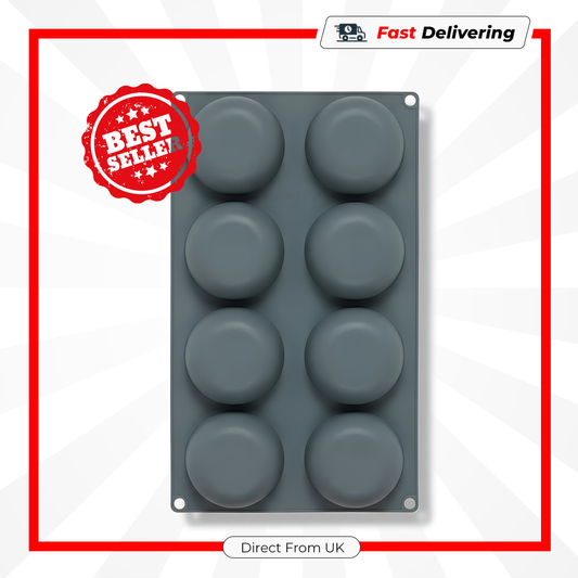 Tala 8 Cup Round Silicone Cake Mould Non Stick Flexible Baking Tin Tray Bakeware