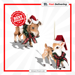 Premier Animal Bauble 7.5cm Christmas Tree Hanging Decoration Assorted