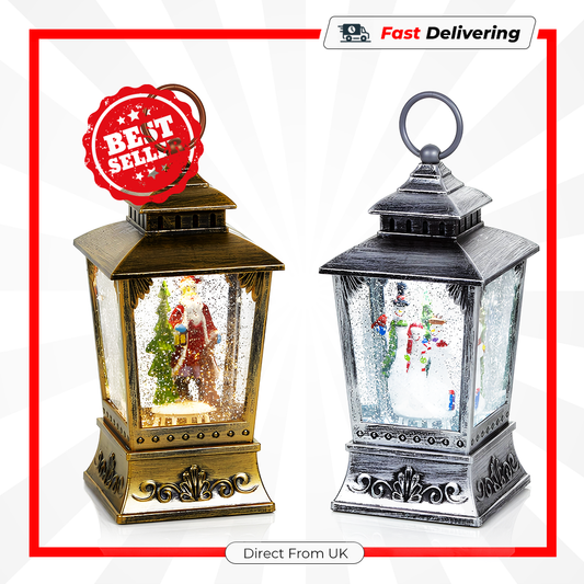 Premier Antique Lantern Water Spinner 24cm Christmas LED Decoration