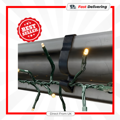 Premier Black Giant Gutter Hooks 16 Pack Outdoor Christmas Light Hangers