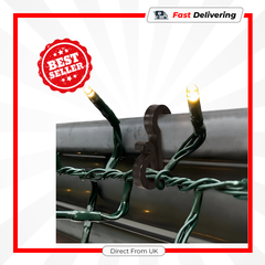 Premier Black Mini Gutter Hooks 36 Pack Outdoor Christmas Light Hanging Clips