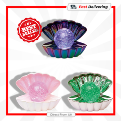 Premier 18cm LED Clam Shell Water Spinner Light Up Christmas Decoration