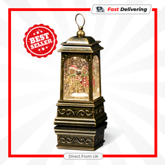 Premier Gingerbread Water Spinner 21cm LED Christmas Light Decoration