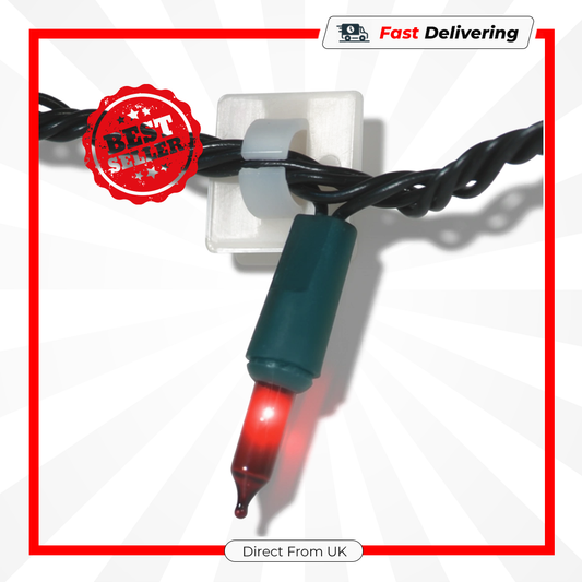 Premier Mini Self Adhesive Clips 24 Pack Christmas Light Cable Holders