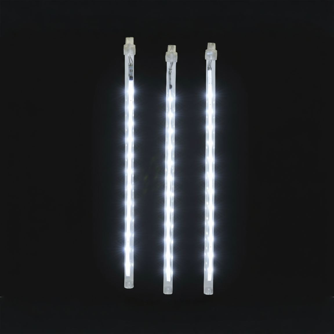 Lumineo 144 LED Icicle Lights 200cm Cool White Christmas Indoor Outdoor Decor