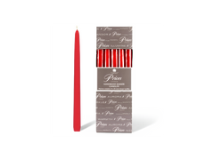 Price's Candles Venetian Red Dinner Candles 10" Pack of 10 Elegant Taper Set
