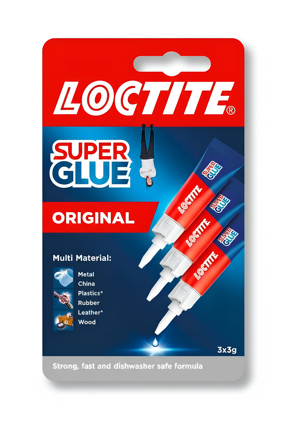 Loctite Maxi Trio Super Glue Liquid 3x3g Extra Strong Instant Adhesive Repair