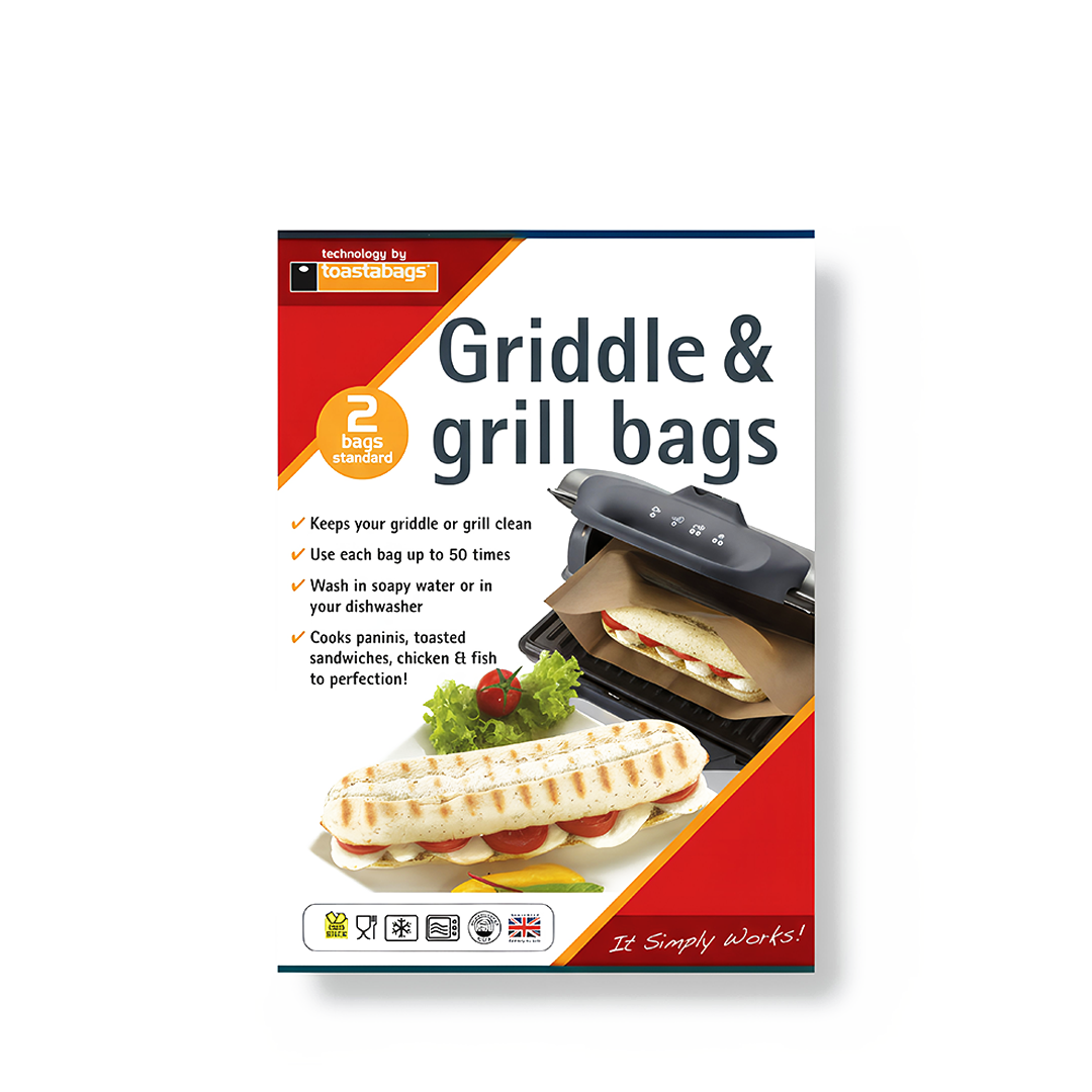 Toastabags Non-Stick Griddle & Grill Bags 2 Pack BBQ Cooking Oven Bags