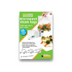 Planit Quickasteam Microwave Steam Bags Large Pack 25 Healthy Cooking