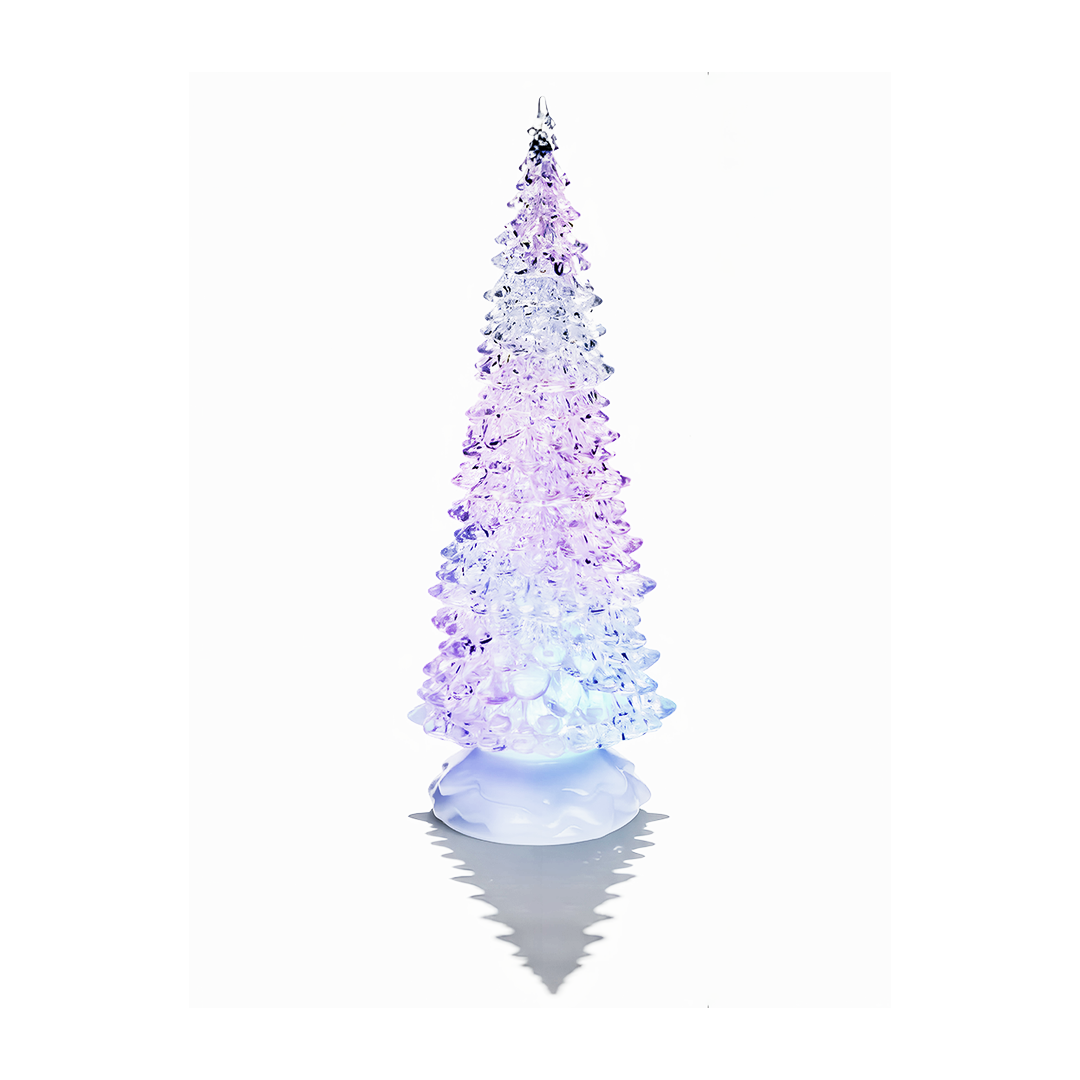 Premier 32cm Battery Operated Water Spinner Christmas Tree LED Light Decoration