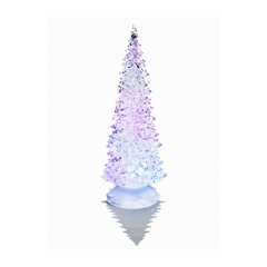Premier 32cm Battery Operated Water Spinner Christmas Tree LED Light Decoration