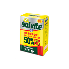 Solvite All Purpose Wallpaper Adhesive 5 Roll + 50% Extra Free Strong Bond