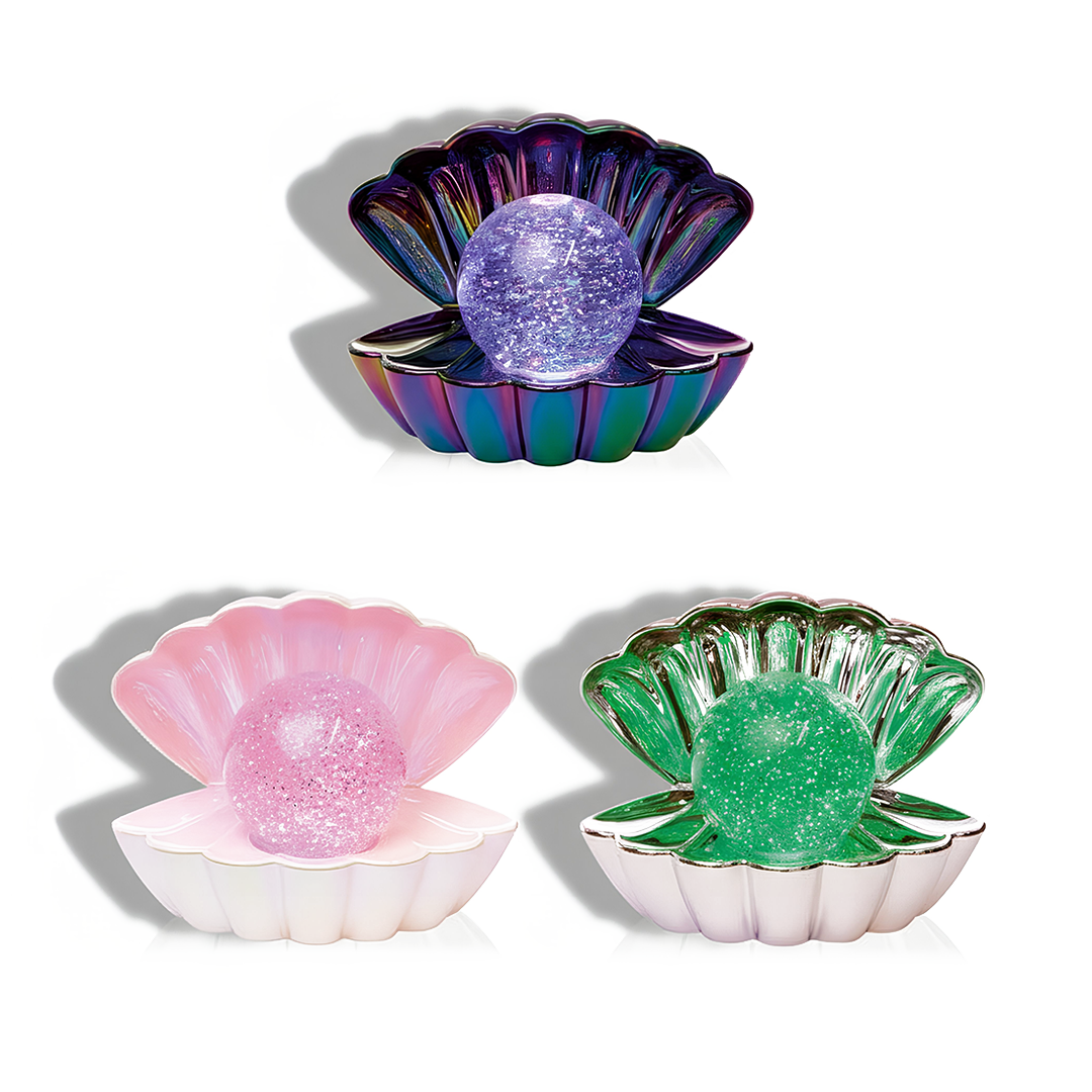 Premier 18cm LED Clam Shell Water Spinner Light Up Christmas Decoration