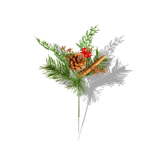 Premier 20cm Cinnamon Pick Christmas Decoration Festive Floral Accent