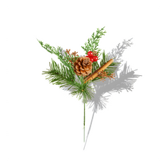Premier 20cm Cinnamon Pick Christmas Decoration Festive Floral Accent