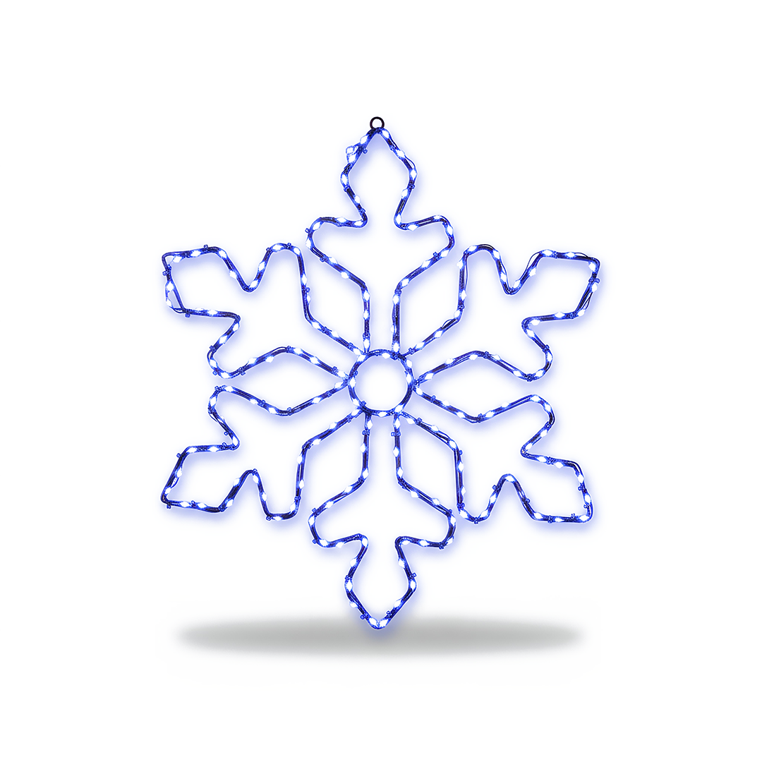 Premier FlexiBrights Snowflake Light 165 White LEDs 44x50cm Outdoor Display
