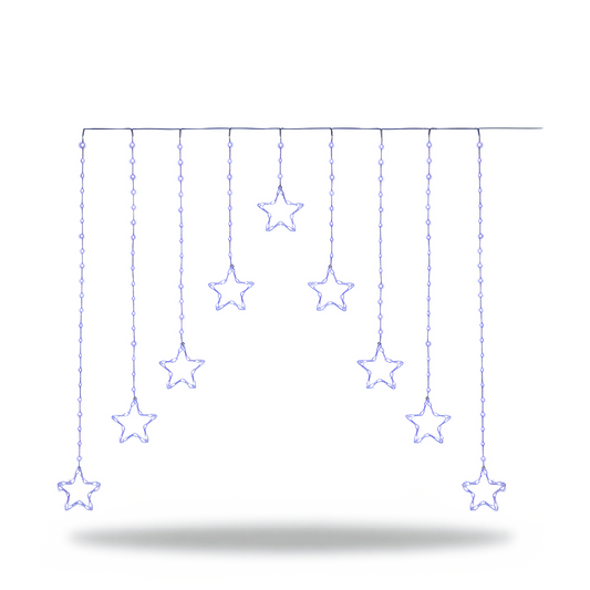 Premier FlexiBrights Star V Curtain Light 258 White LEDs 1.2m Indoor Outdoor
