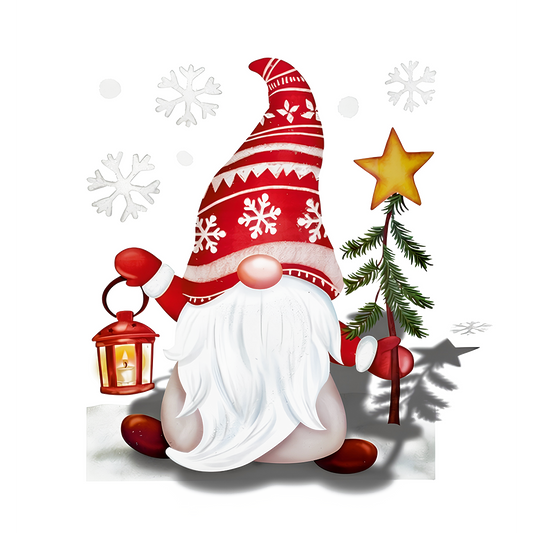 Premier Glitter Gonk in Snow Window Sticker 35cm Christmas Decoration