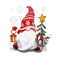 Premier Glitter Gonk in Snow Window Sticker 35cm Christmas Decoration