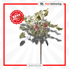 Premier Holly Berry Pick 30cm Christmas Floral Decoration Festive Accent