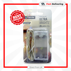 Premier Ultrabrights 20 LED Multi Large Indoor Christmas String Lights