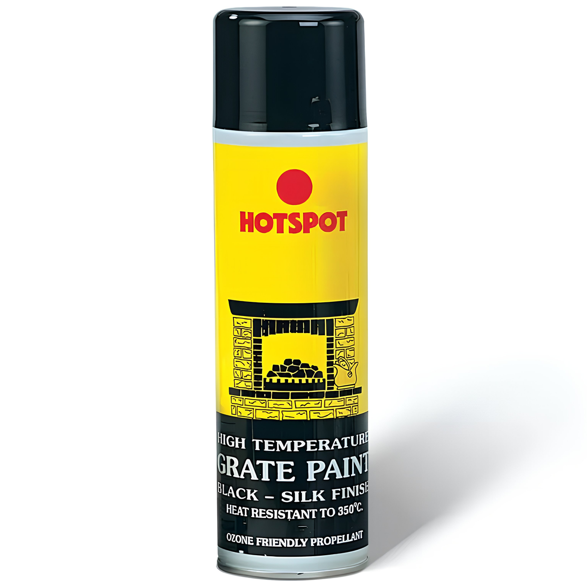 Hotspot Grate Paint 450ml Black High Heat Resistant Stove & Fire Paint