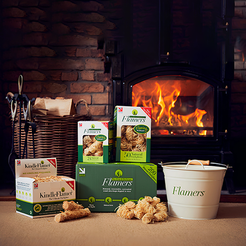 Certainly Wood Natural Firelighters 24 Pack Wood Wool Fire Starter BBQ Stove