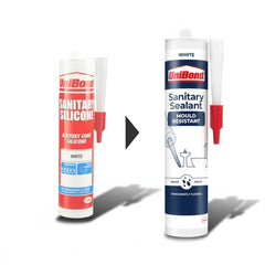 UniBond Sanitary Anti Mould Sealant Translucent 274g Waterproof Silicone